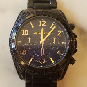 Michael Kors Women's Watch, Black and Gold